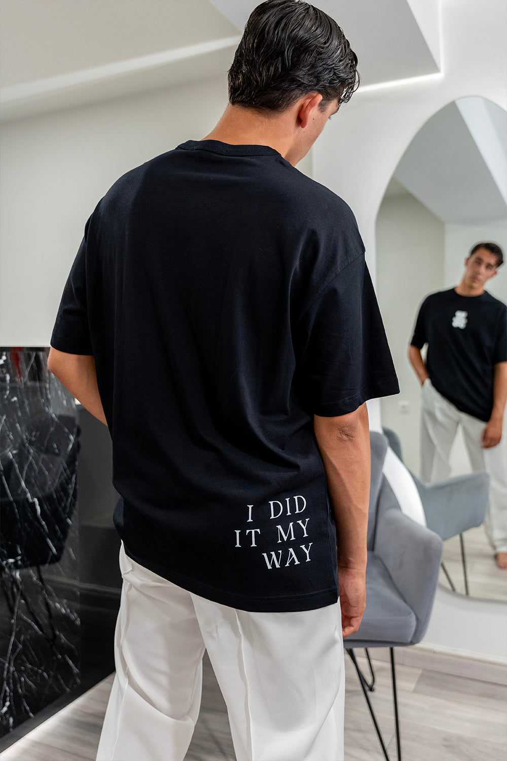 "I DID IT MY WAY" T-SHIRT BLACK