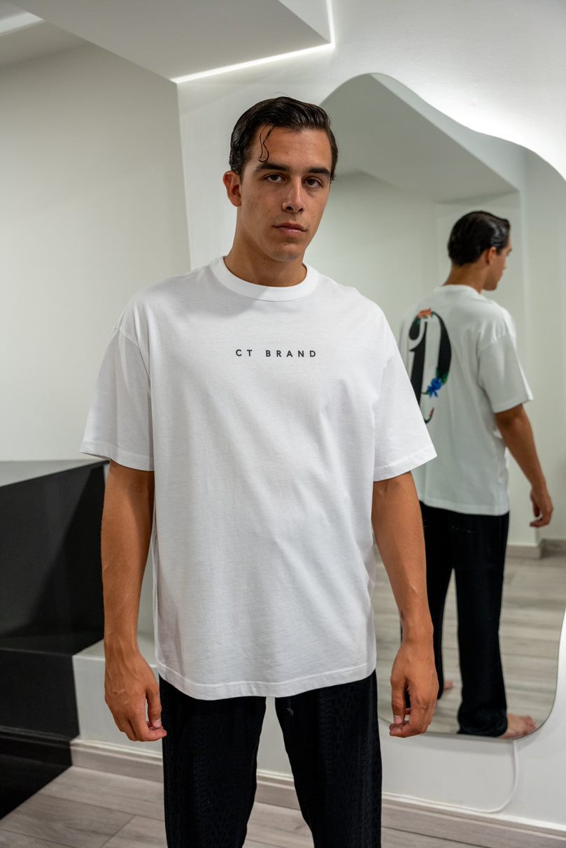 "CT" LIMITED EDITION OVERSIZED T-SHIRT WHITE