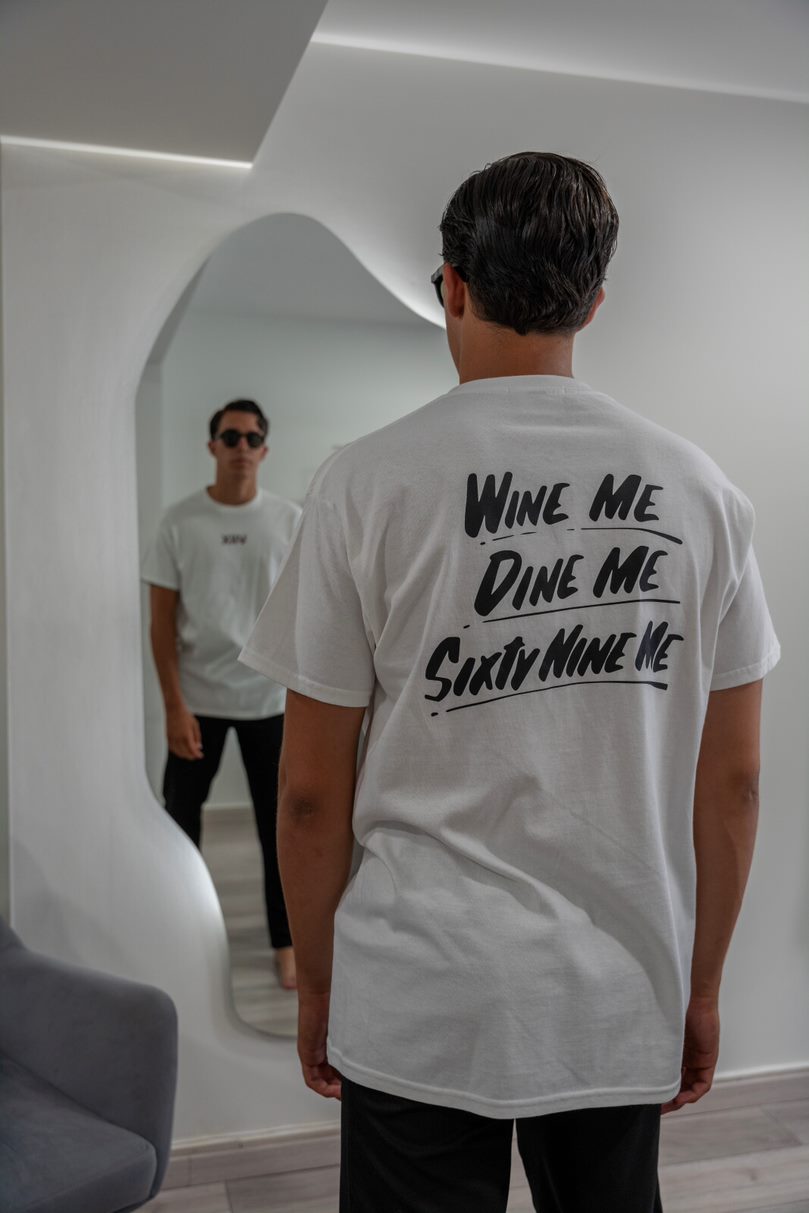 "WINE ME" T-SHIRT WHITE