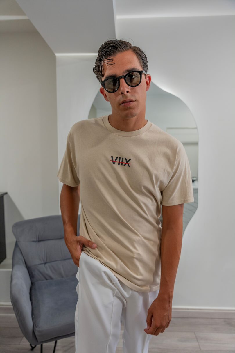 "WINE ME" T-SHIRT BEIGE